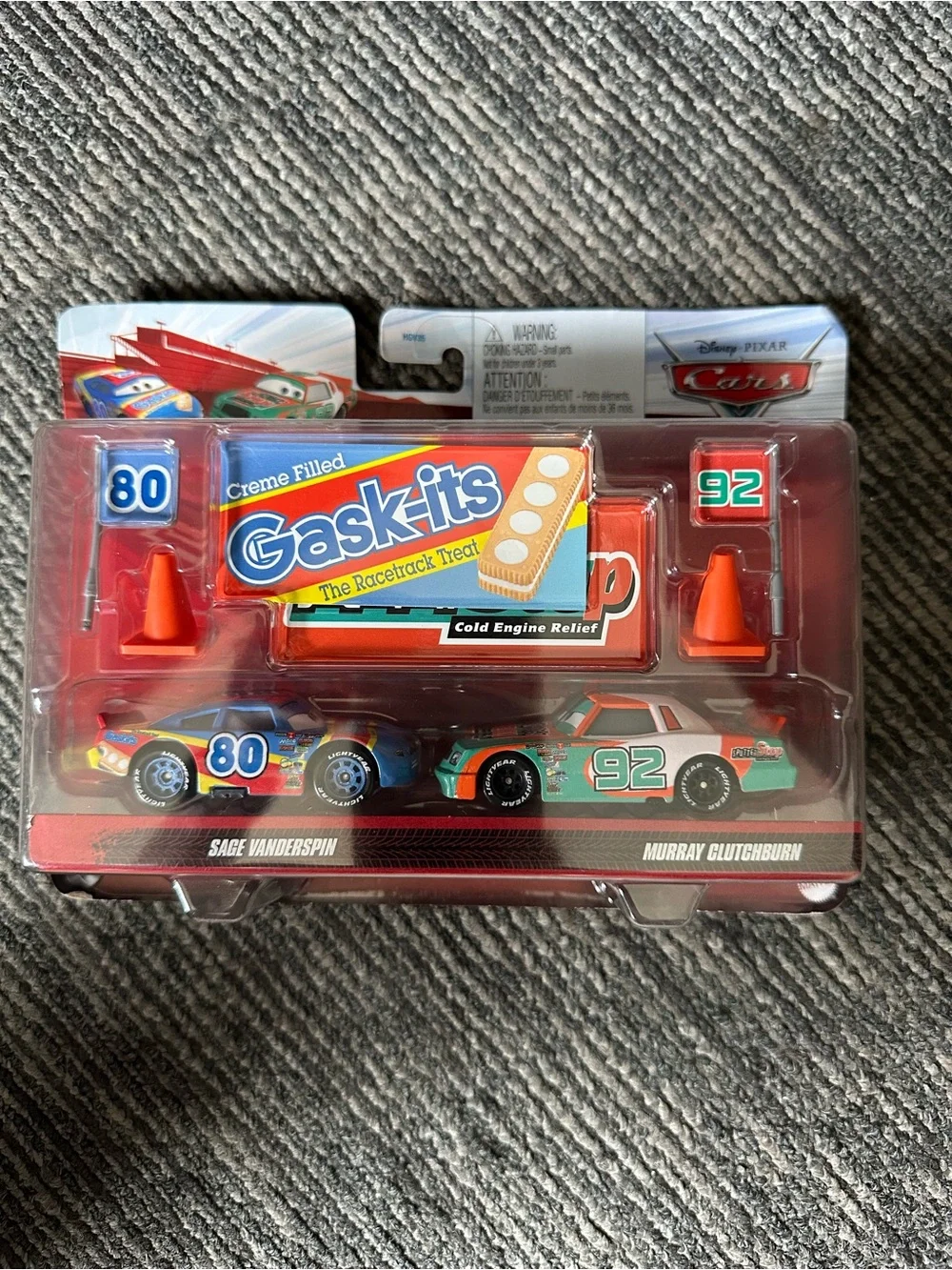 Disney Pixar Cars Sage Vanderspin Gask-its  Murray Clutchburn With Accessories